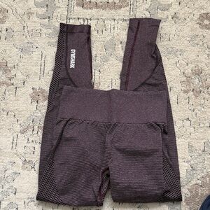 Gymshark Deep Purple Textured Leggings